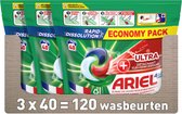 Ariel Vloeibaar & Ultra wascapsules  – 120 wasbeurten
