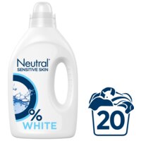 Neutral Parfumvrij & Vloeibaar wasmiddel witte was – 20 wasbeurten