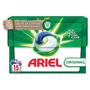 Ariel Originial & Vloeibaar wascapsules gekleurde was – 15 wasbeurten