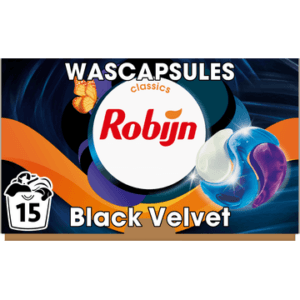 Robijn Black Velvet  wascapsules zwarte was – 15 wasbeurten