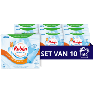 Robijn Wasmiddel doekjes wit  wascapsules witte was – 16 wasbeurten