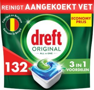 Dreft All in One Originial vaatwastabletten  – 132 wasbeurten